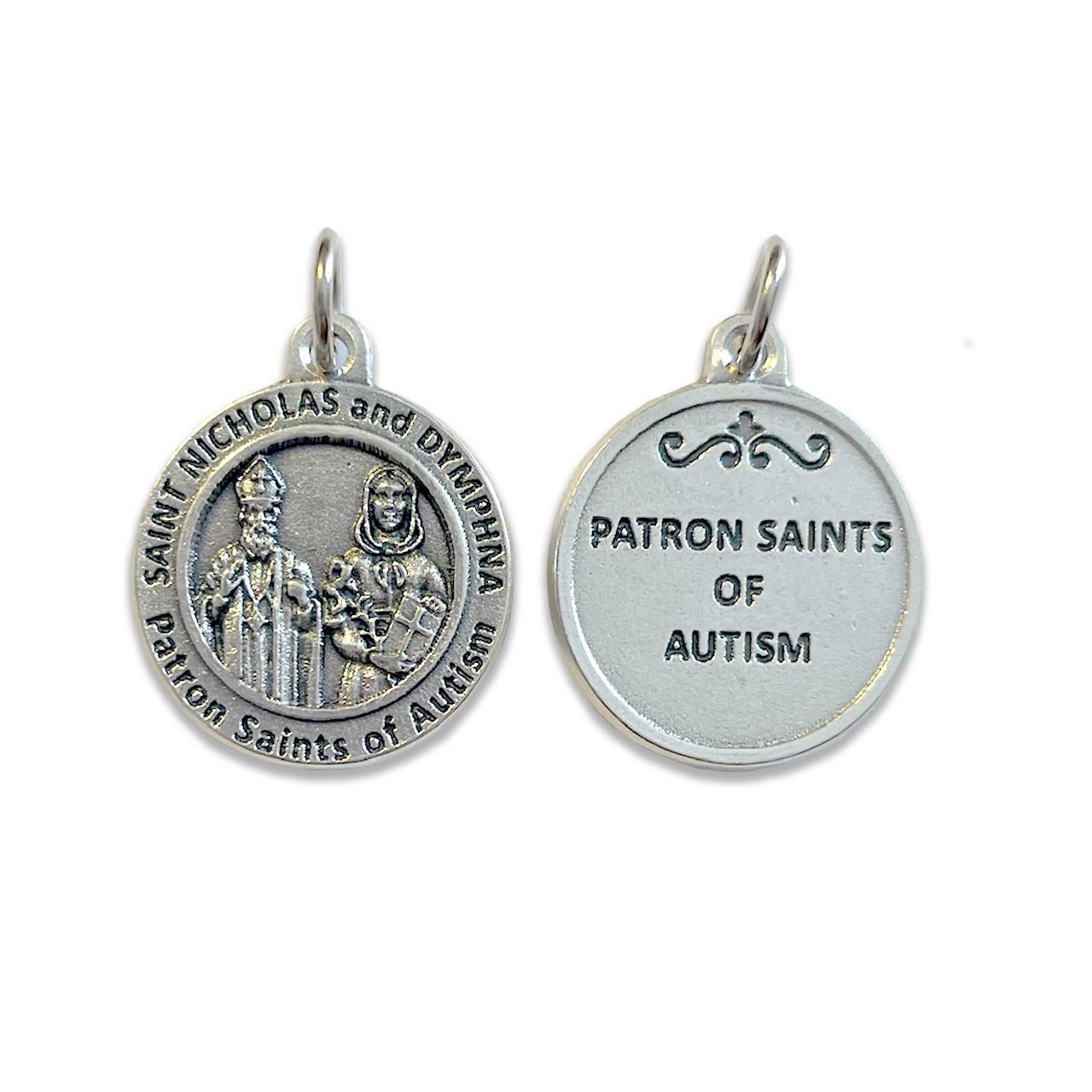 Healing Saints Pendant St. Nicholas & St. Dymphna