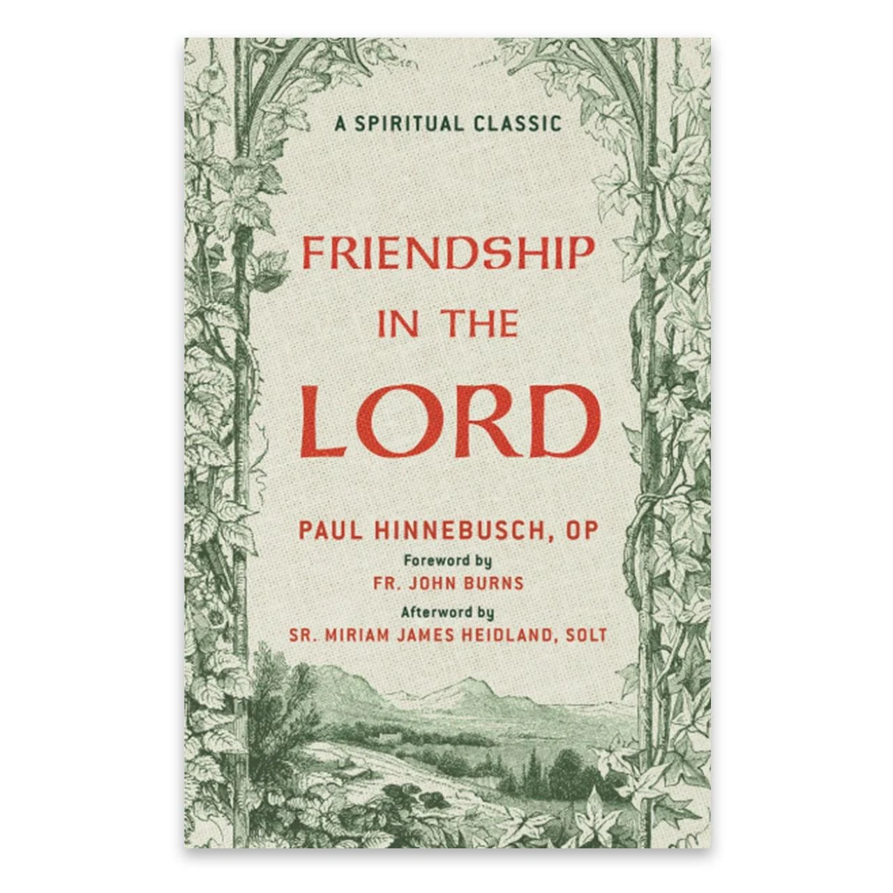 Friendship in the Lord front cover with green plant border surrounding the title
