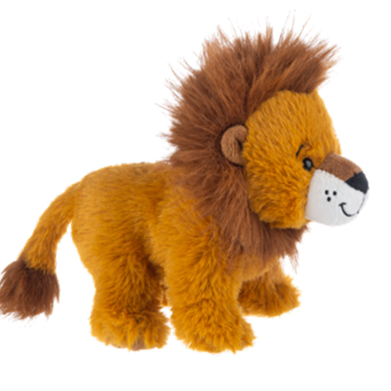 Detail of the plush lion toy