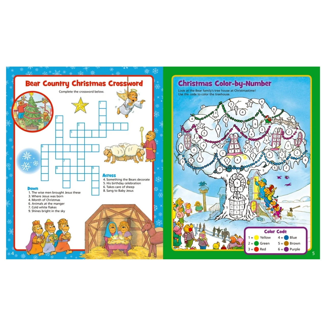 The Berenstain Bears Christmas Fun additional interor pages