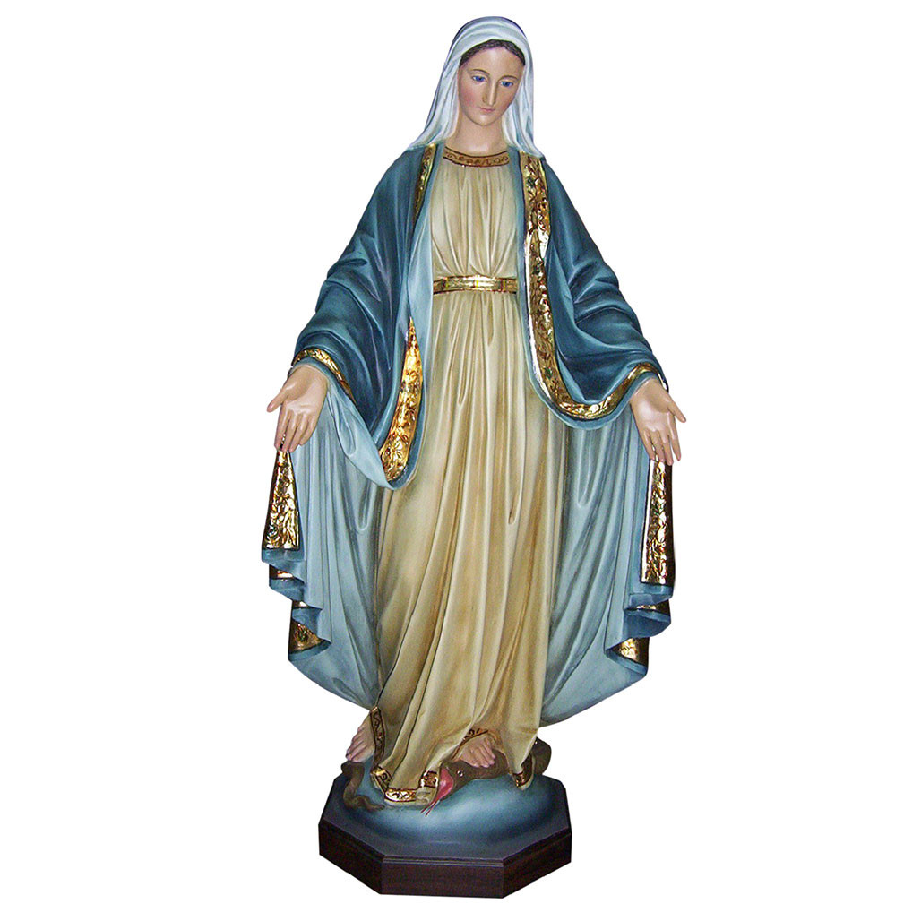 Our Lady of Grace Statue 4FT Fiberglass Colored St. Patricks Guild