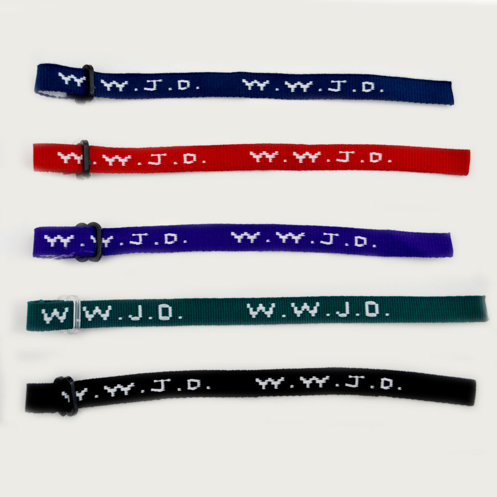 Assorted Woven WWJD Bracelet St. Patrick's Guild