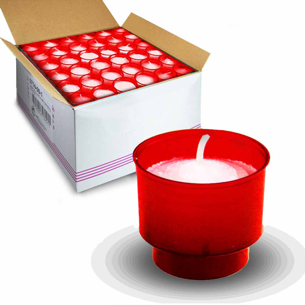 CA 4 Hour Disposable Votive Candles (Ruby/144) St. Patricks Guild