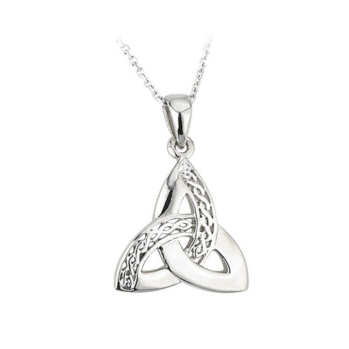 Sterling Silver Trinity Knot Filigree Pendant