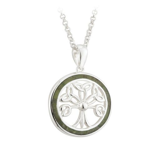 Tree of Life Pendant Connemara Marble