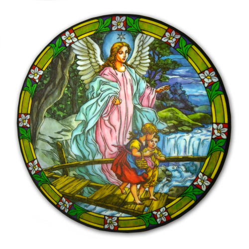 Guardian Angel Sticker Suncatcher for Glass