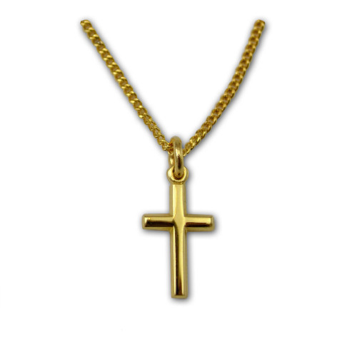 Children's Christening Cross Necklace • VisionGold.org®