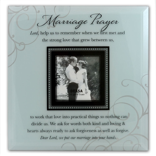 Marriage Prayer Frame Glass 12x12 IN