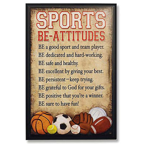 Beatitudes Sports Plaque