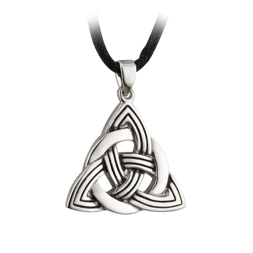 Rhodium Plated Trinity Knot Brooch | St. Patrick's Guild