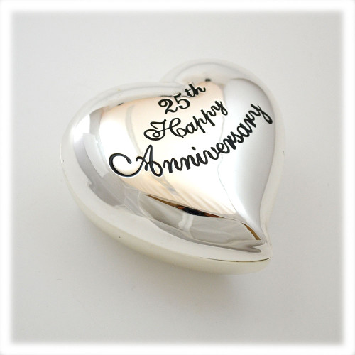 25th Wedding Anniversary Heart Box | St. Patrick's Guild