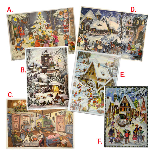 6 Syles of Paper Advent Calendars