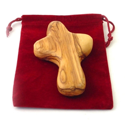 Lg Palm Olive Wood Cross - Made in Bethlehem