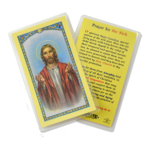 Prayer For The Sick St Camillus Holy Card
