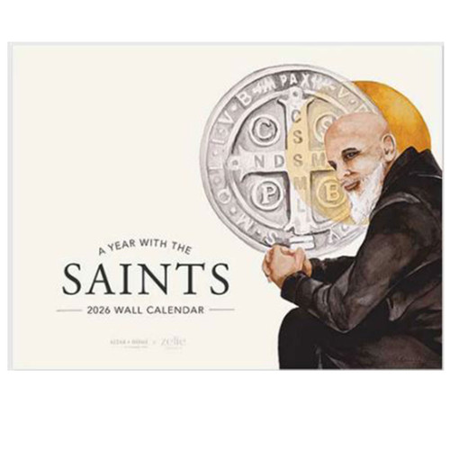 "A Year with the Saints" 2026 Altar + Home Wall Calendar