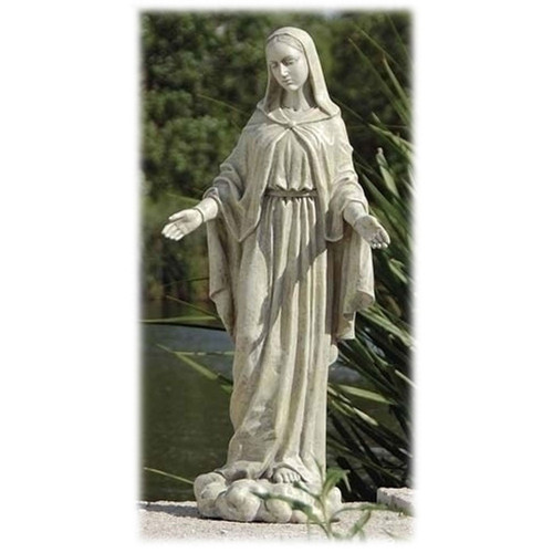 24" Our Lady of Grace Outdoor Garden Statue