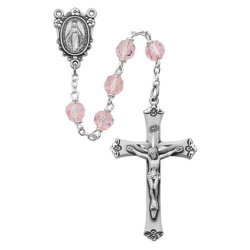 Rose Tincut Crystal Rosary