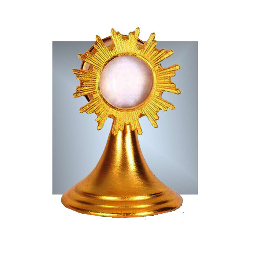 3-1/2" High Gold-Plated Relic Reliquary
