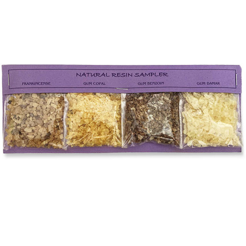 Natural Resin Incense Sampler with 4 Packets
