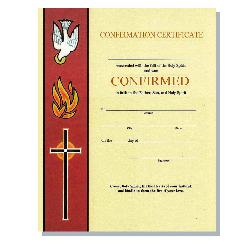 Roman Catholic Confirmation Certificate St Patrick s Guild Roman Catholic Confirmation Certificate St Patrick s Guild