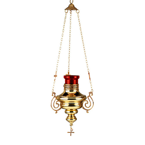 Brass Hanging Sanctuary Lamp made in Spain