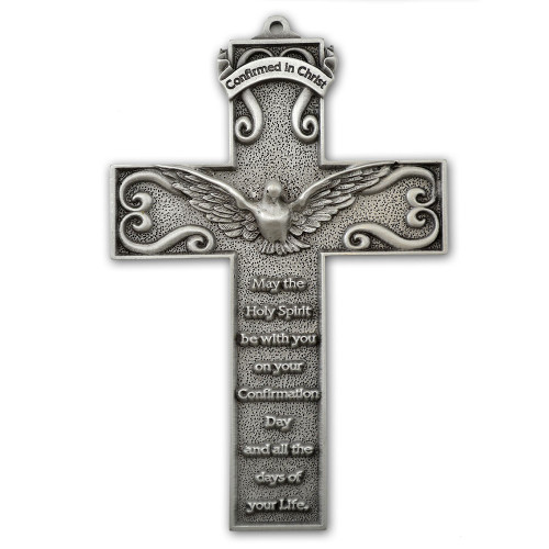 5" Pewter Confirmation Wall Cross