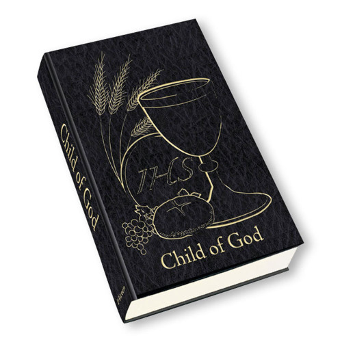 Child of God Boy First Communion Book Black