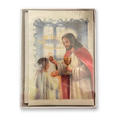 Deluxe Girl First Communion Missal shown in the box
