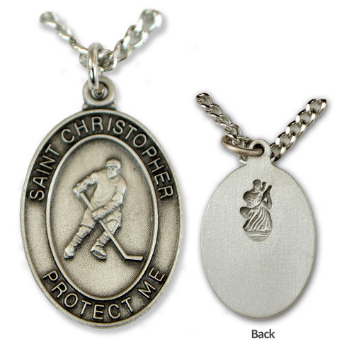 st christopher hockey medal