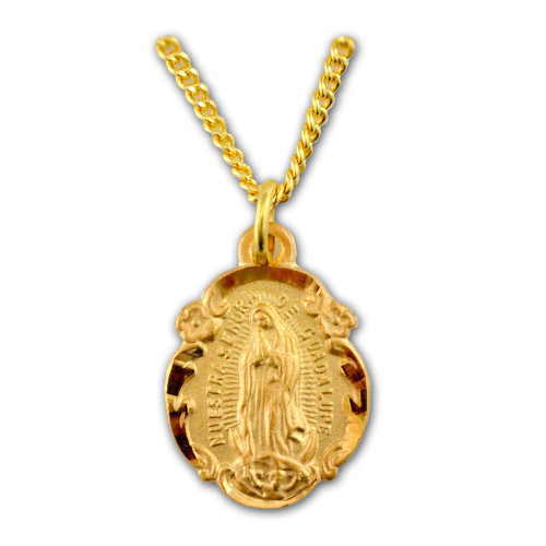 Our Lady of Guadalupe Children's Necklace 14K Two-Tone Gold | Kay