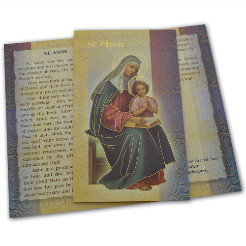 St. Anne Folded Holy Card