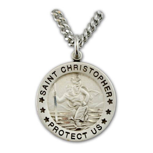 14k Yellow Gold St. Christopher Medal Pendant 1