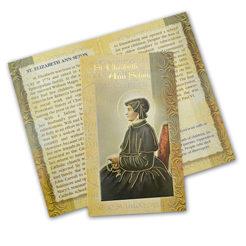 St. Elizabeth Ann Seton Folded Holy Card