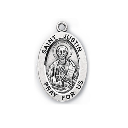 Small St. Justin Medal Necklace