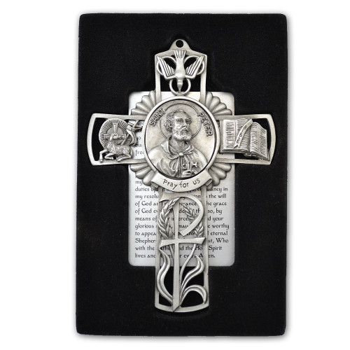 St. Peter Pewter Wall Cross