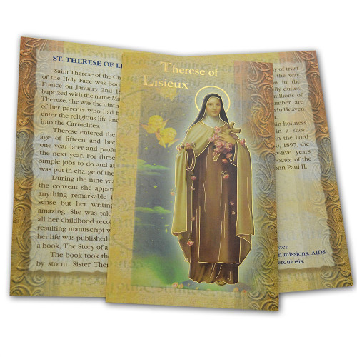 St. Therese of Lisieux Folded Holy Card