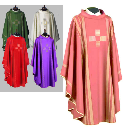860 Rose Chasuble in Linea