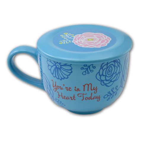 You're In My Heart Mug with Lid