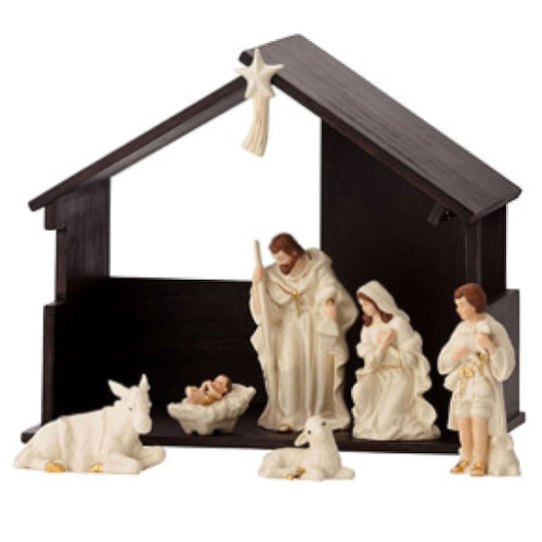 Belleek Starter Nativity Set with Stable