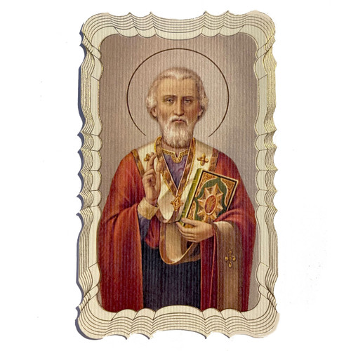 St. Nicholas Paper Holy Card