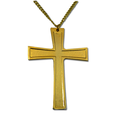18kt Gold-Plated Cross in Heart Necklace | St. Patrick's Guild