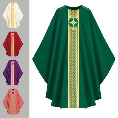 3627 Green Pius Chasuble