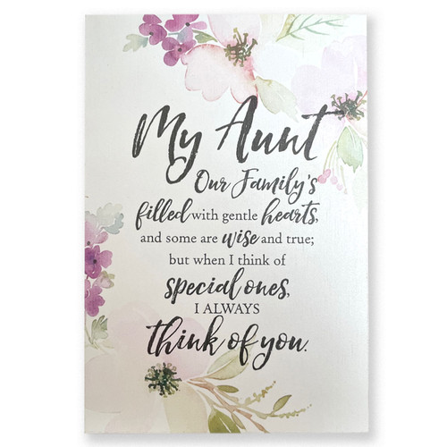 Aunt Woodland Grace Inspirational Plaque