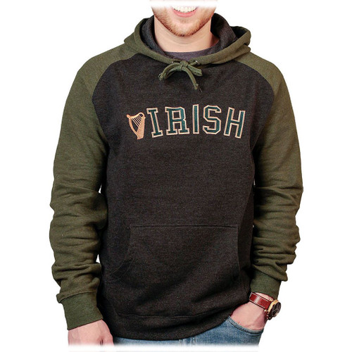 Irish Hoodie with Harp Design