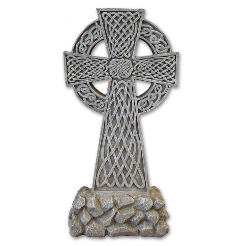 Resin Celtic Garden Cross