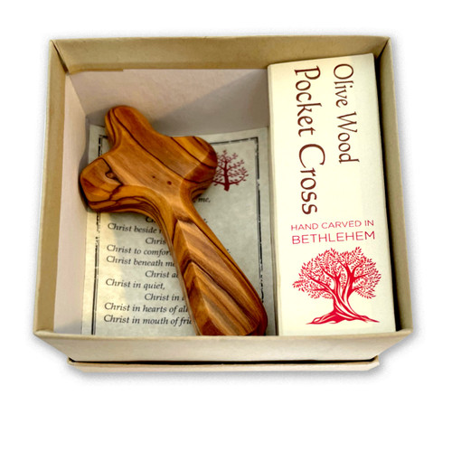 Olive Wood Pocket Cross