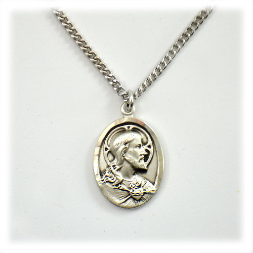 Sterling Scapular Medal 20IN Chain