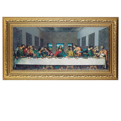 Last Supper by DaVinci 14x26IN Framed | St. Patrick's Guild Last Supper by DaVinci 14x26IN Framed | St. Patrick's Guild