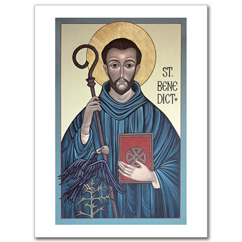 St. Benedict Icon Card