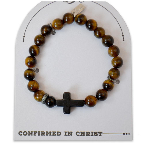 Tiger Eye Confirmation Bracelet